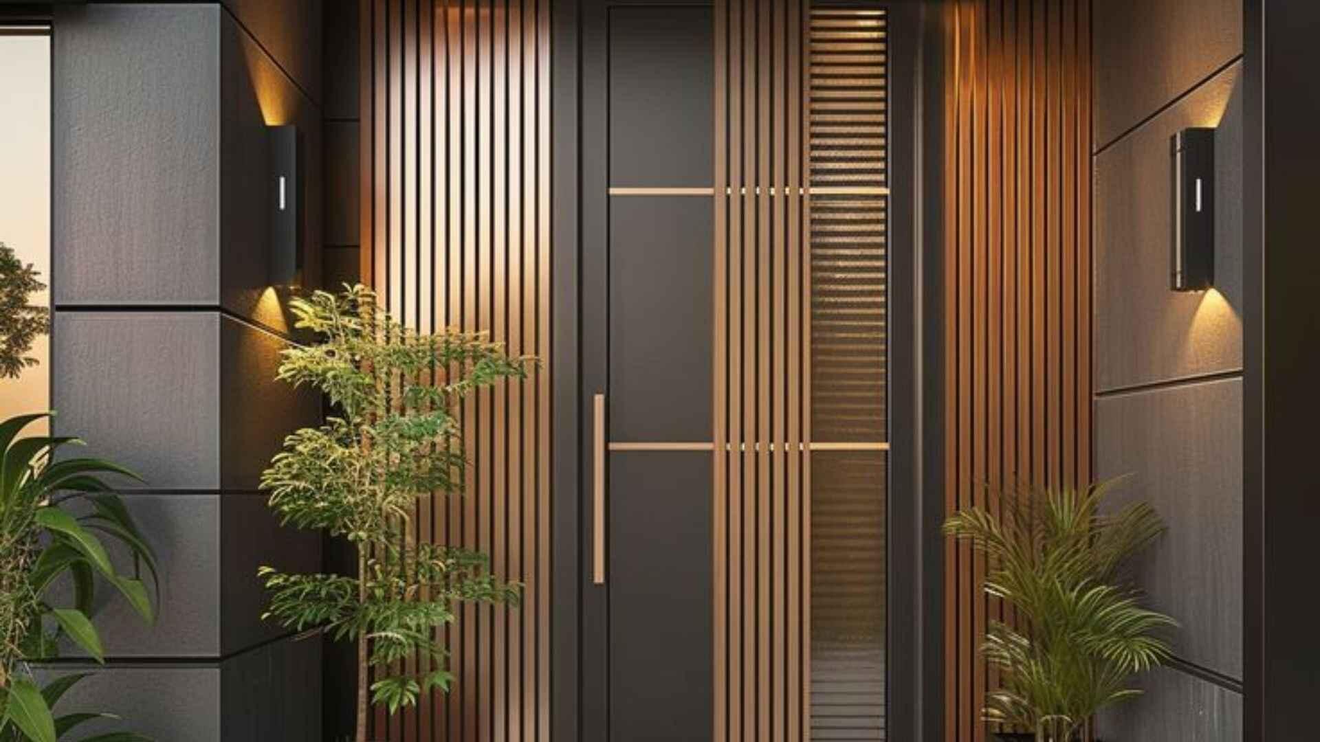 Premium fiber door installation in an apartment in Coimbatore, Tamil Nadu — durable moisture-resistant fiber door for modern residential projects